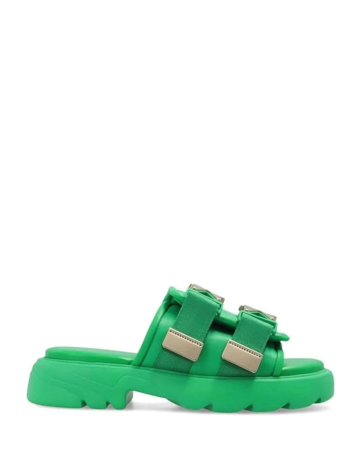 Bottega Veneta Nylon Slides Flats