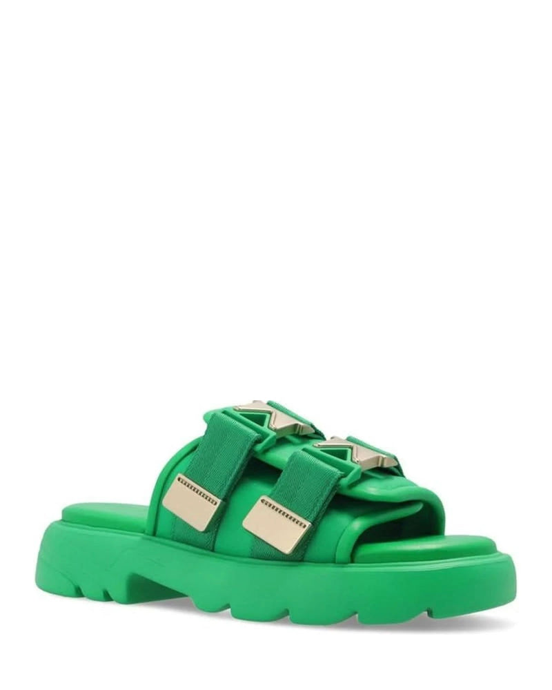 Bottega Veneta Nylon Slides Flats