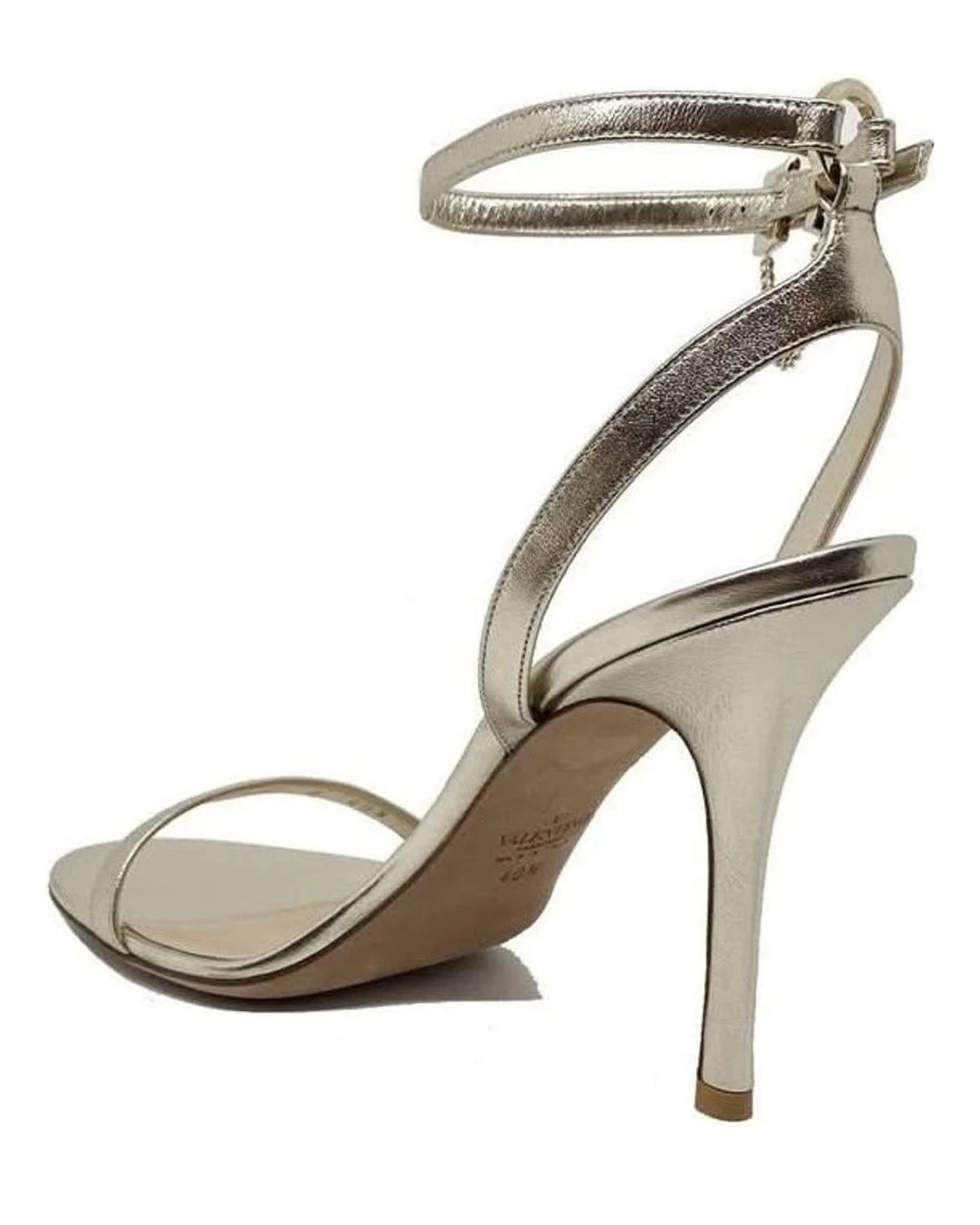 Valentino Garavani Gold Leather Stiletto Heel Sandals Heels