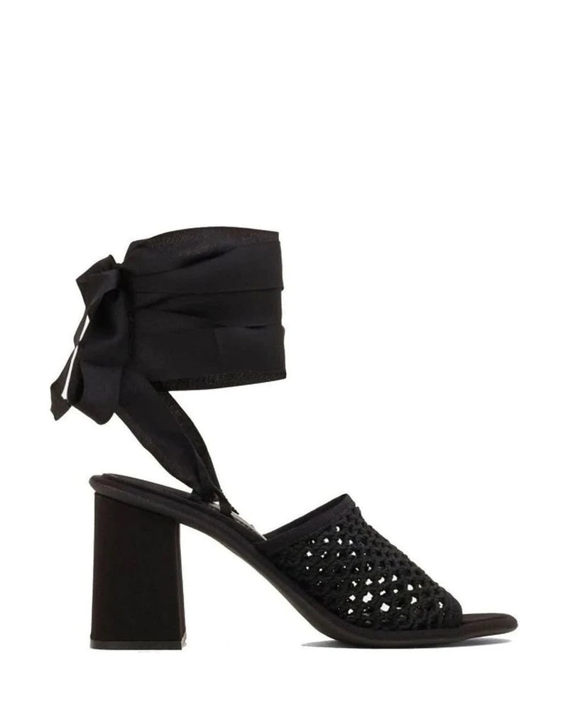 Miu Miu Black Strap Sandals Heels