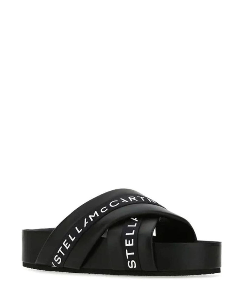 Stella Mccartney Black Polyethylene Slippers Flats