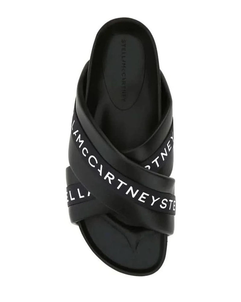 Stella Mccartney Black Polyethylene Slippers Flats