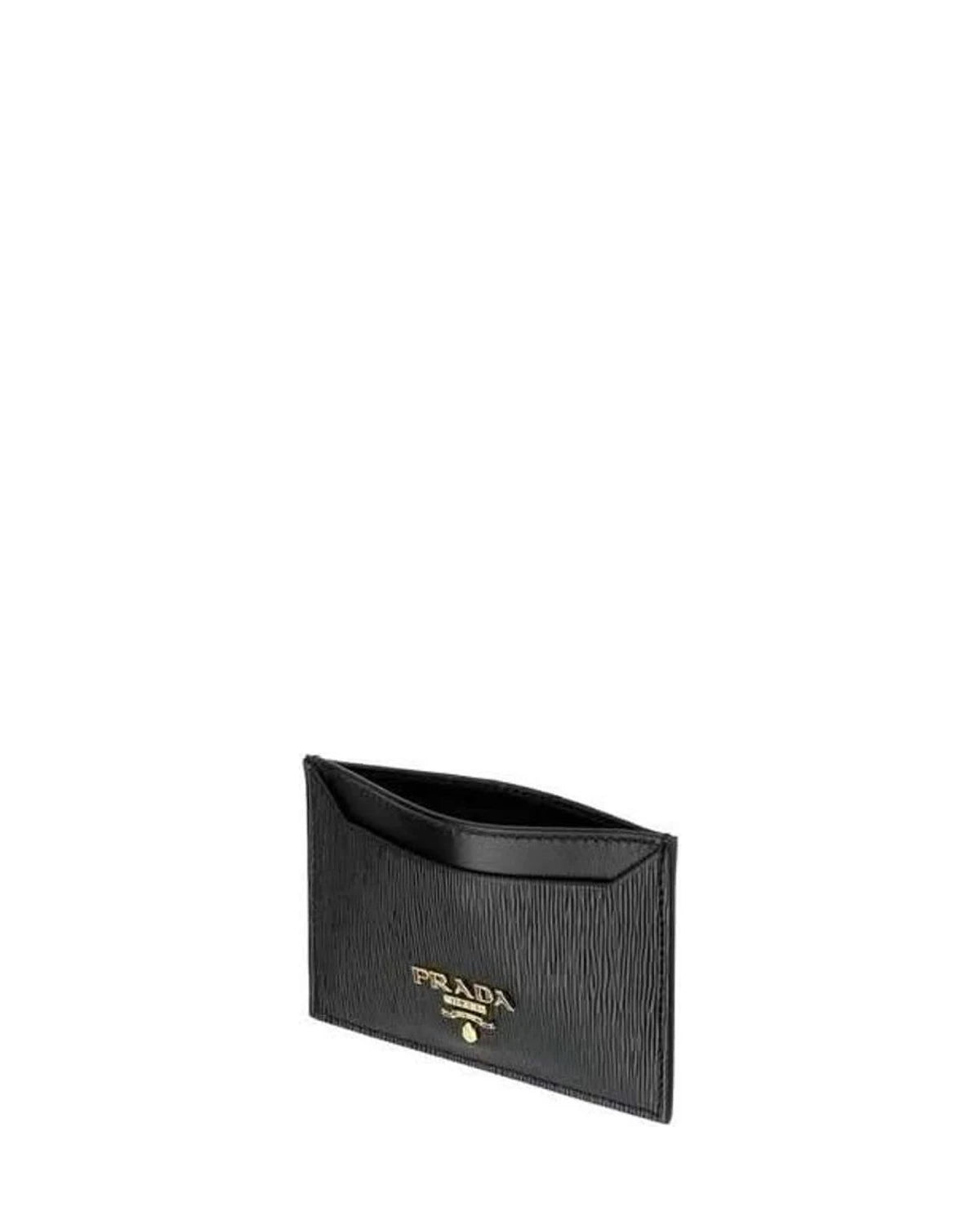 Prada Black Calfskin Wallet Wallets