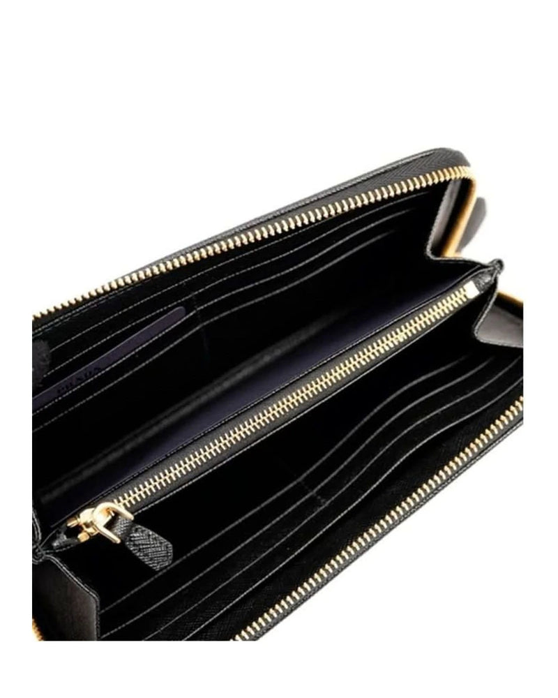 Prada Black Nylon Wallet Wallets