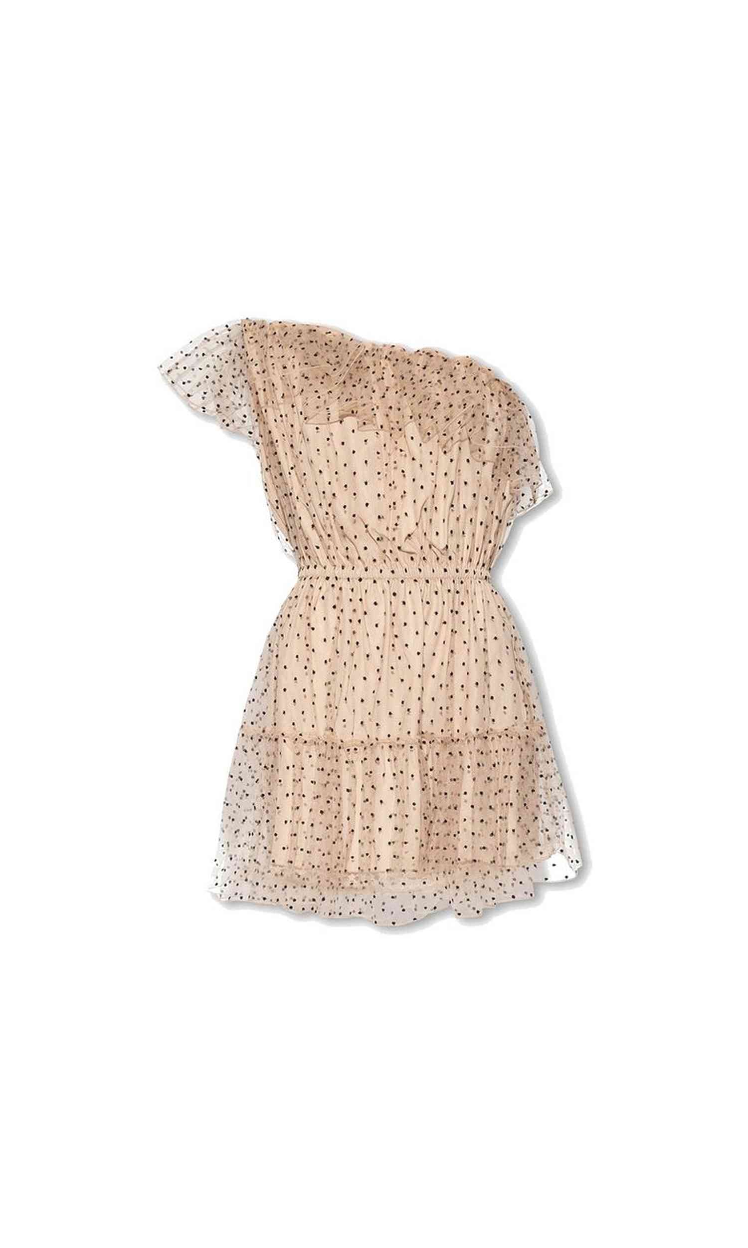 Gucci One Shoulder Tulle Dress