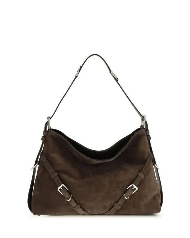 Givenchy Black Calf Leather Bos Taurus Shoulder Bag Shoulder Bags