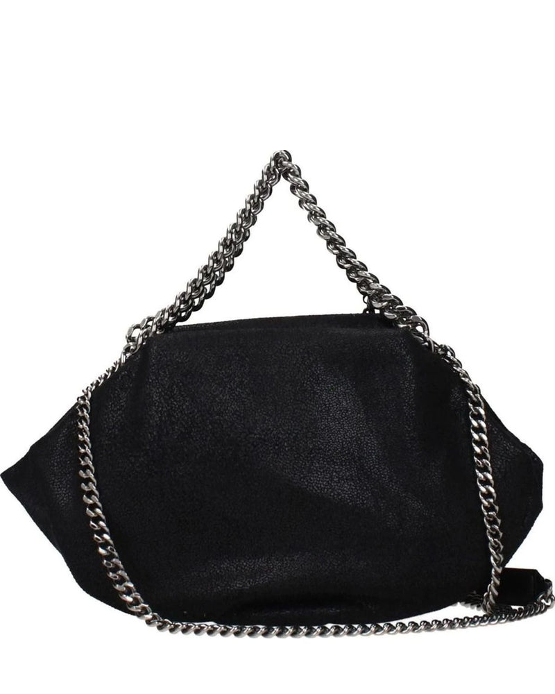 Stella Mccartney Black Leather Handbag Shoulder Bags