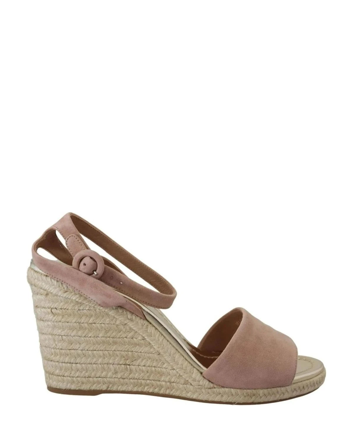 Prada Pink Suede Leather Ankle Strap Sandals Sandals