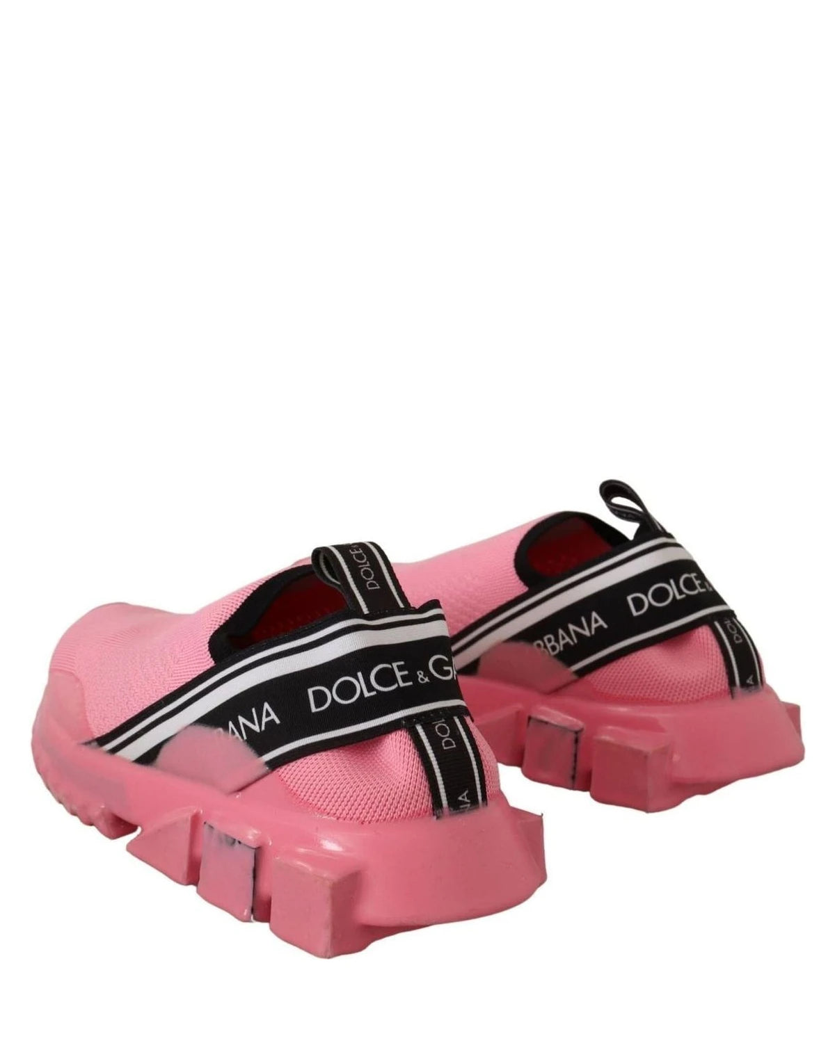 Dolce & Gabbana Pink Low Top Slip On Casual Sorrento Sneakers Sneakers