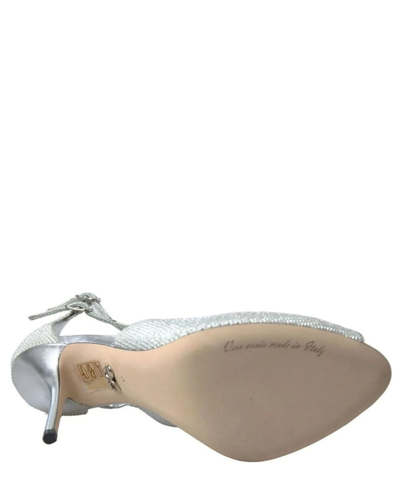 Dolce & Gabbana Silver Shimmers Heel Heels