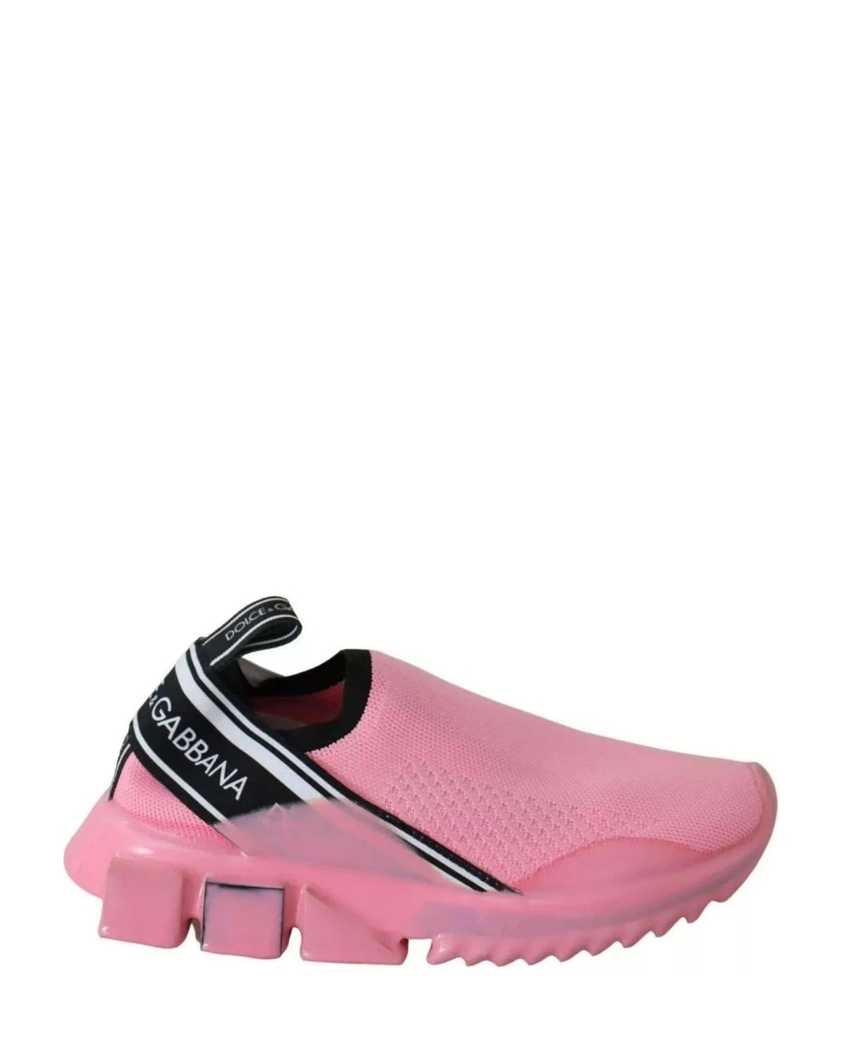 Dolce & Gabbana Pink Low Top Sorrento Sneakers Slip On Casual Shoes Sneakers