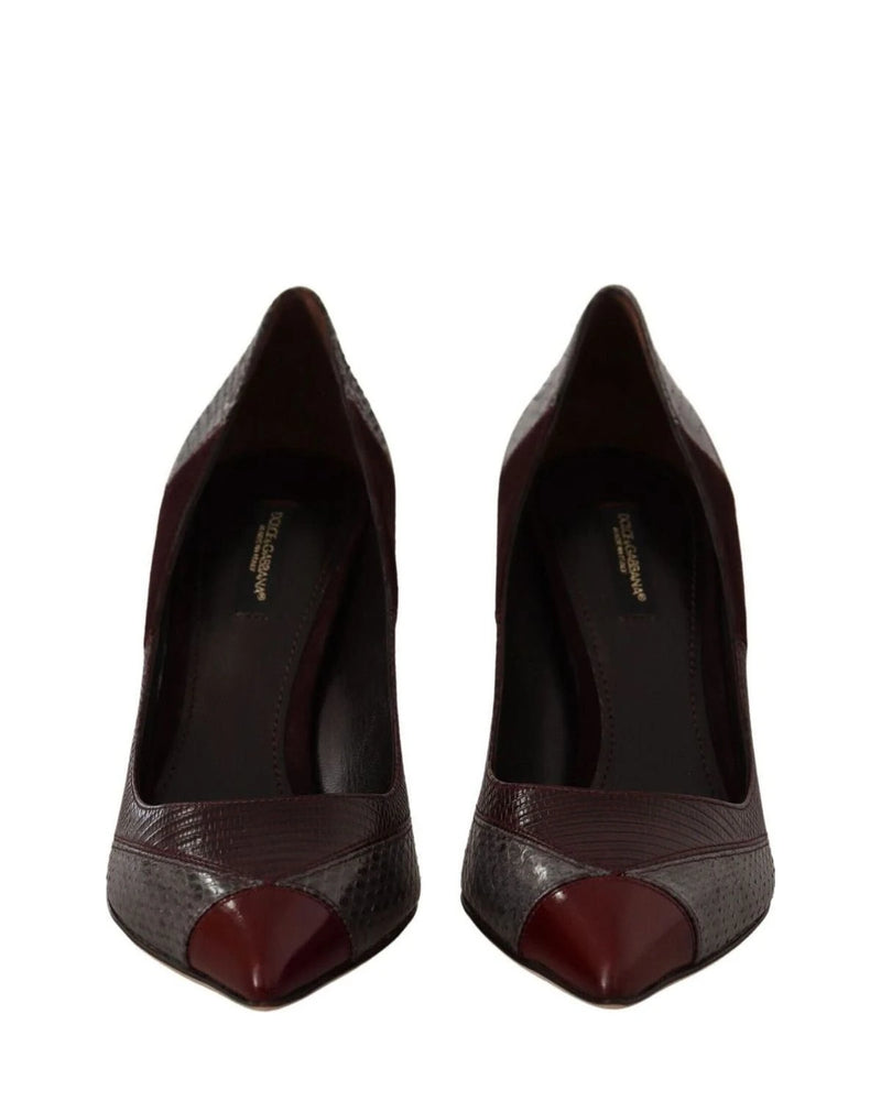 Dolce & Gabbana Leather Exotic Heels Heels