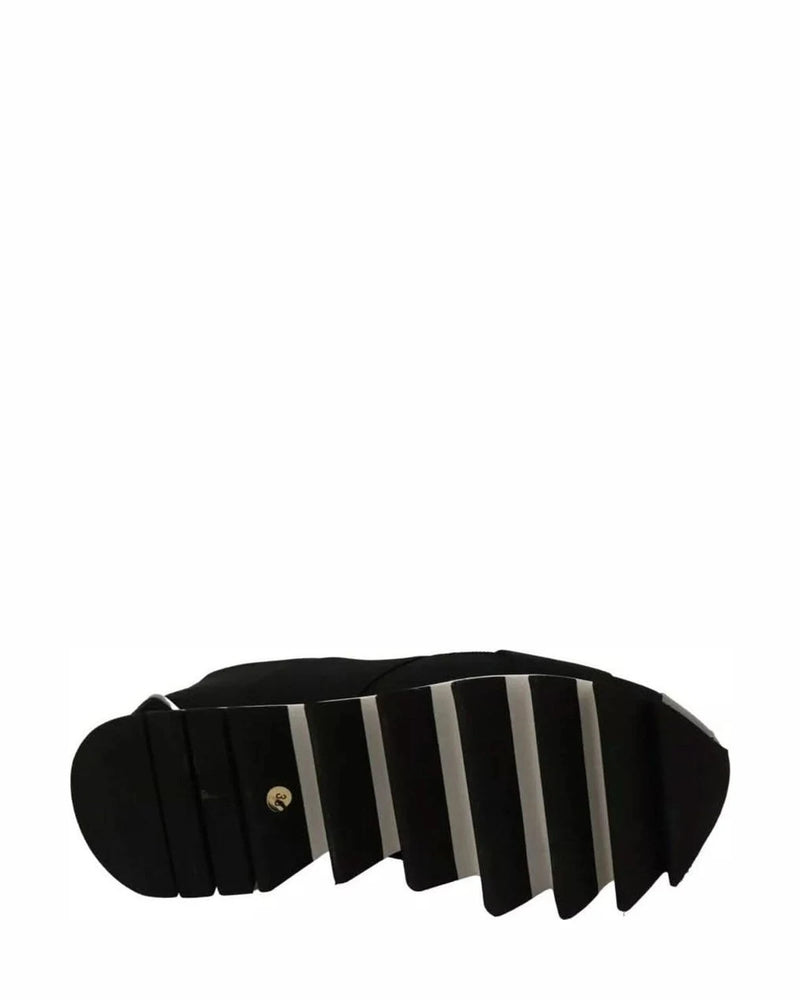 Dolce & Gabbana Black Shark Neoprene Stretch Sneakers Shoes Sneakers