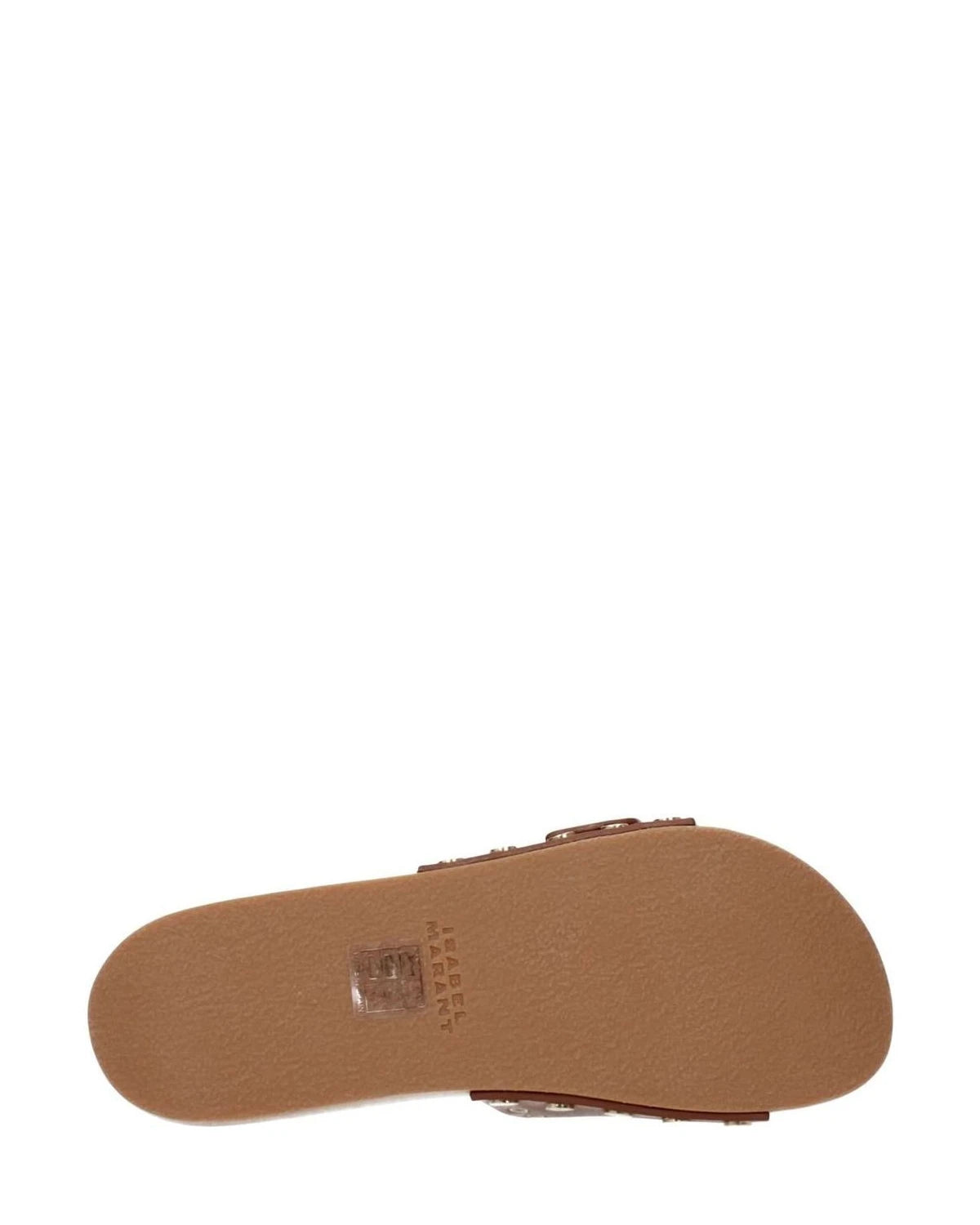 Isabel Marant Brown Leather Slippers 