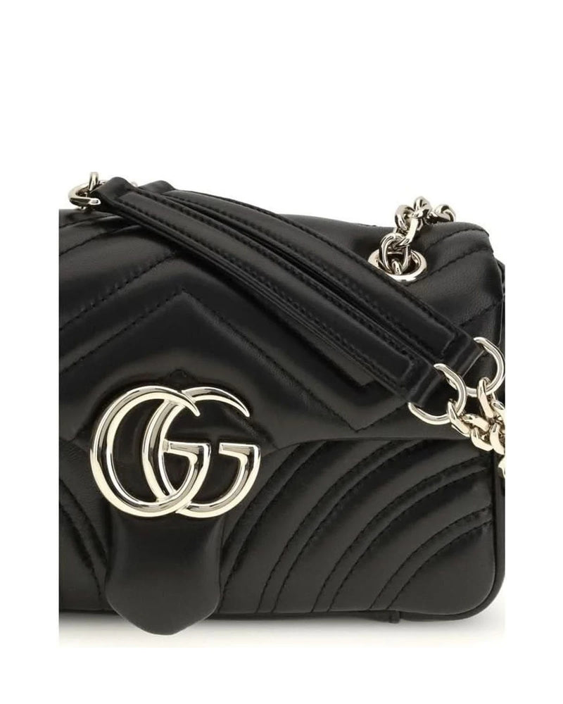 Gucci Black Calf Leather Bos Taurus Shoulder Bag 