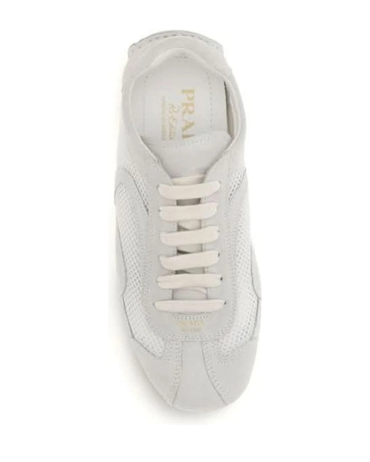 Prada White Low Top Sneakers 