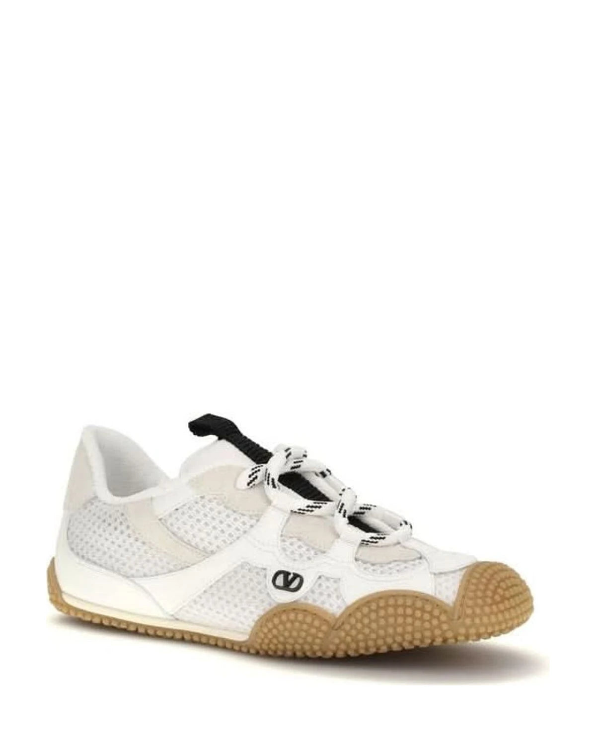 Valentino Garavani White Polyamide Athletic Sneakers 
