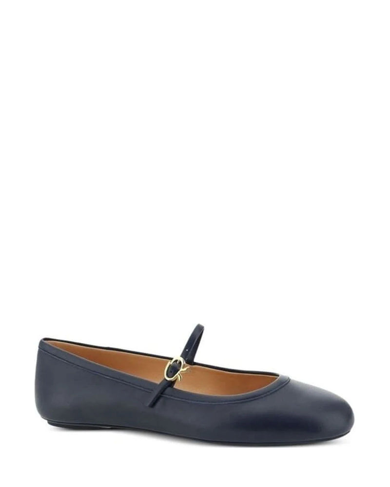 Gianvito Rossi Blue Ballet Flats 
