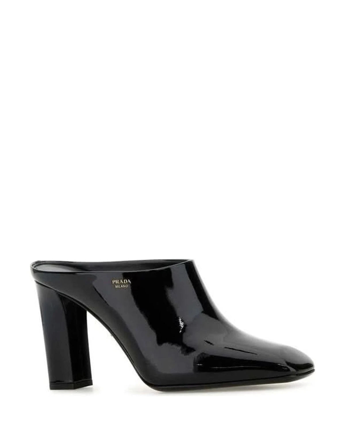 Prada Black Calfskin Mules 