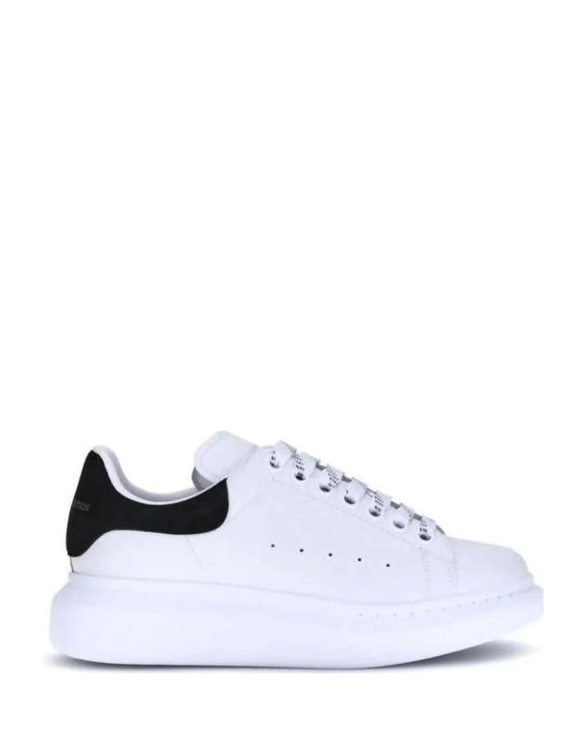 Alexander Mcqueen White Calf Leather Platform Sneakers