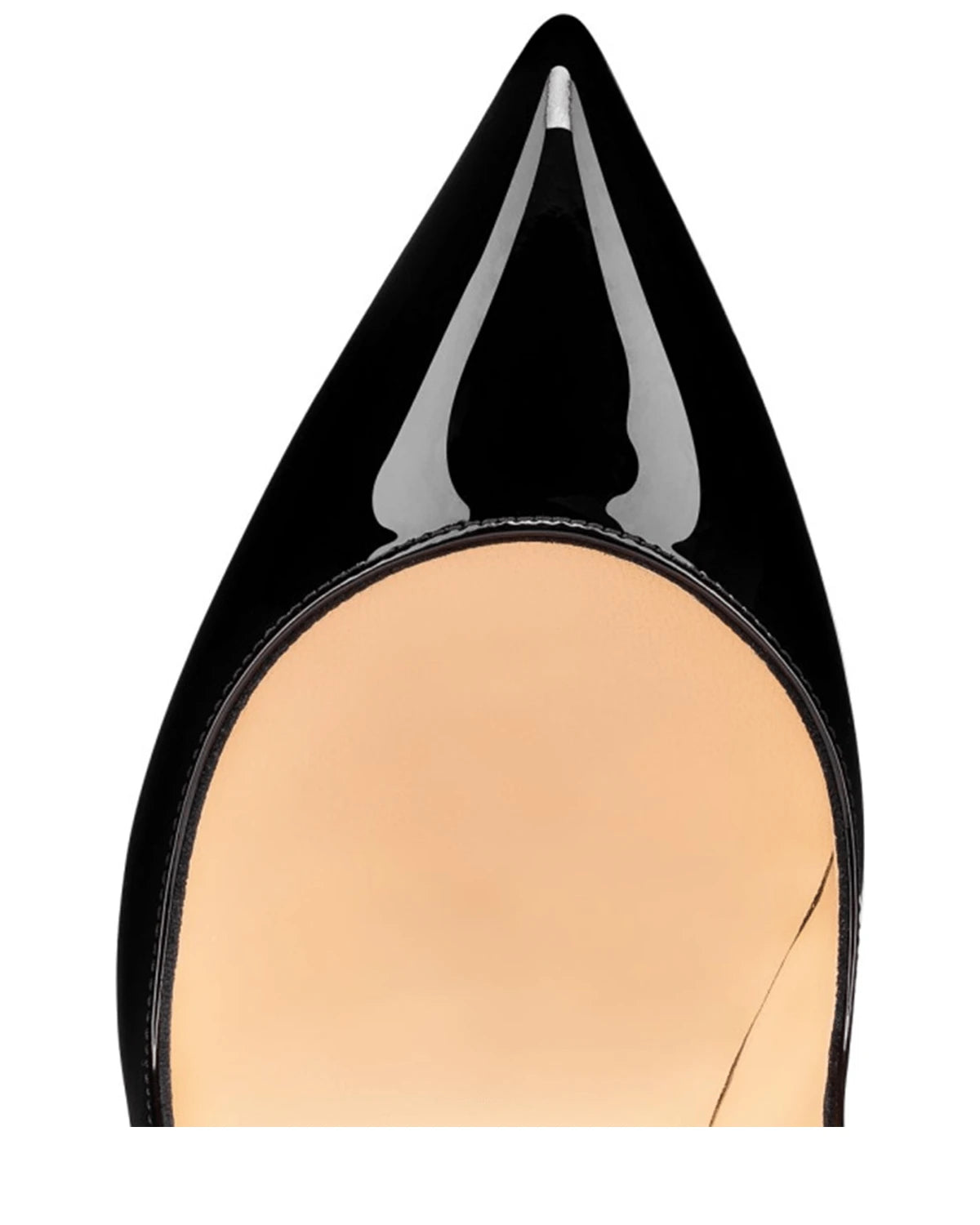 Christian Louboutin Black Leather Patent Hot Chick Pumps 