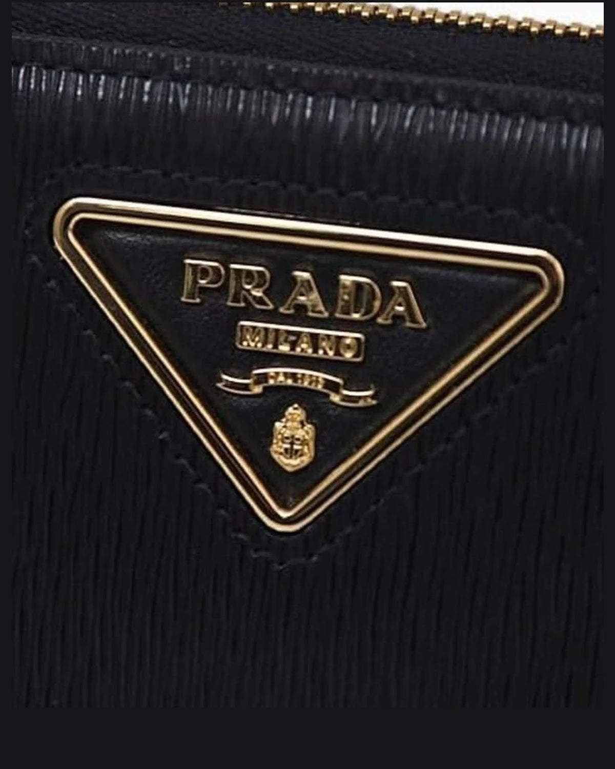 Prada Black Calfskin Wallet 