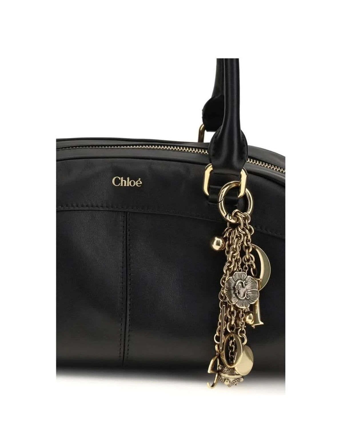 Chloé Black Calf Leather Bos Taurus Shoulder Bag 