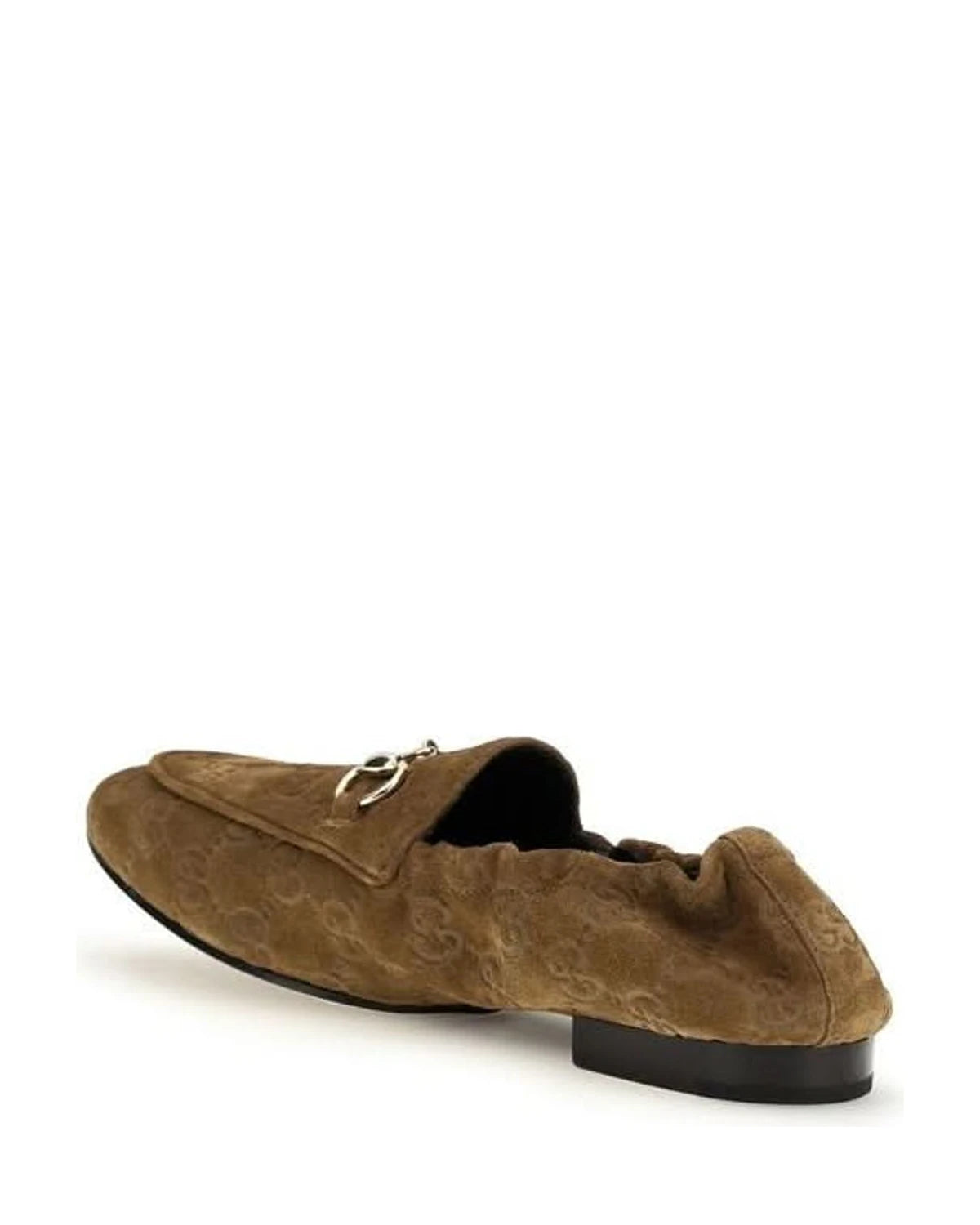 Gucci Brown Calf Leather Bos Taurus Slip On Loafers 