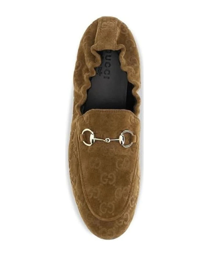 Gucci Brown Calf Leather Bos Taurus Slip On Loafers 
