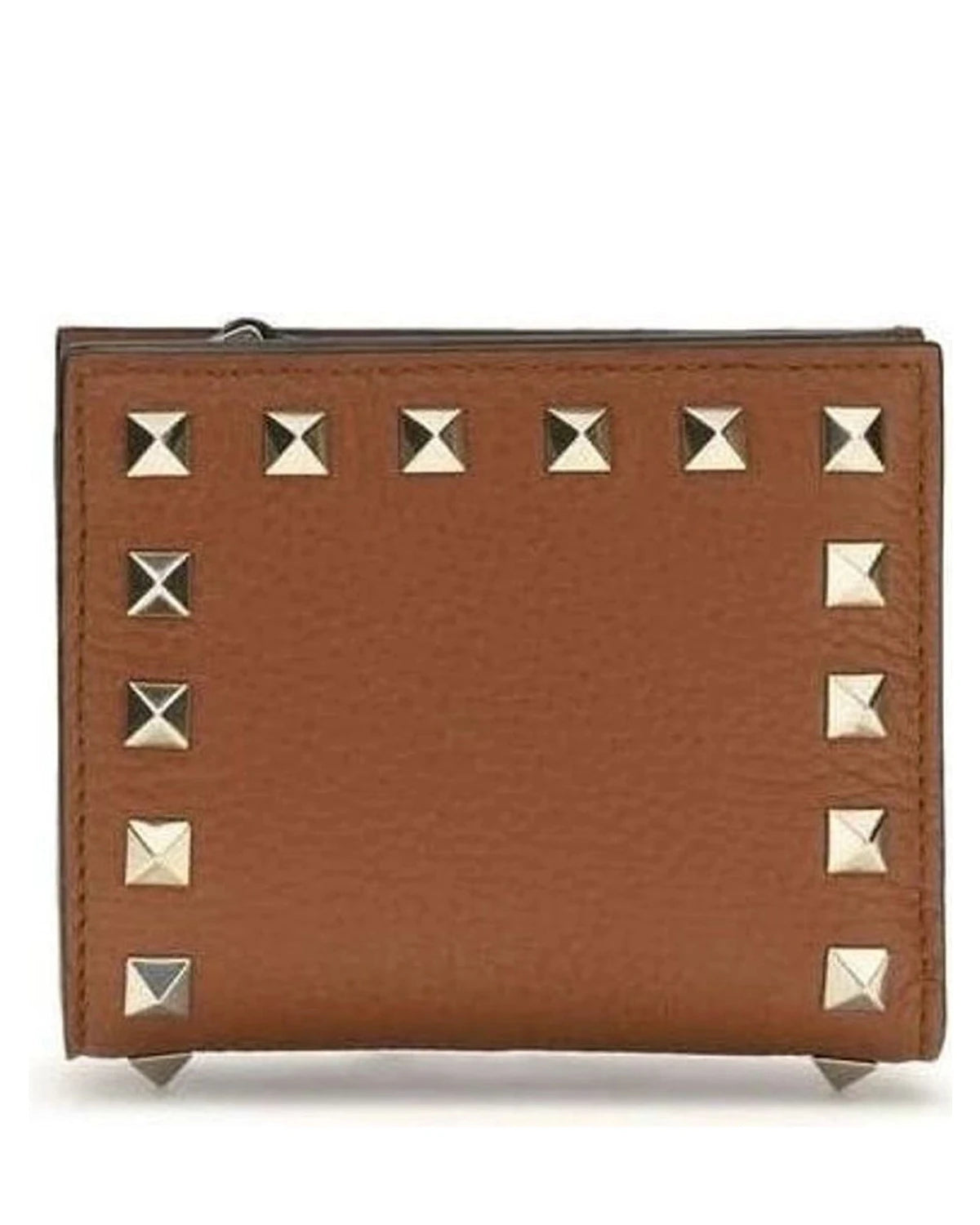 Valentino Garavani Brown Lamb Ovis Aries Wallet 