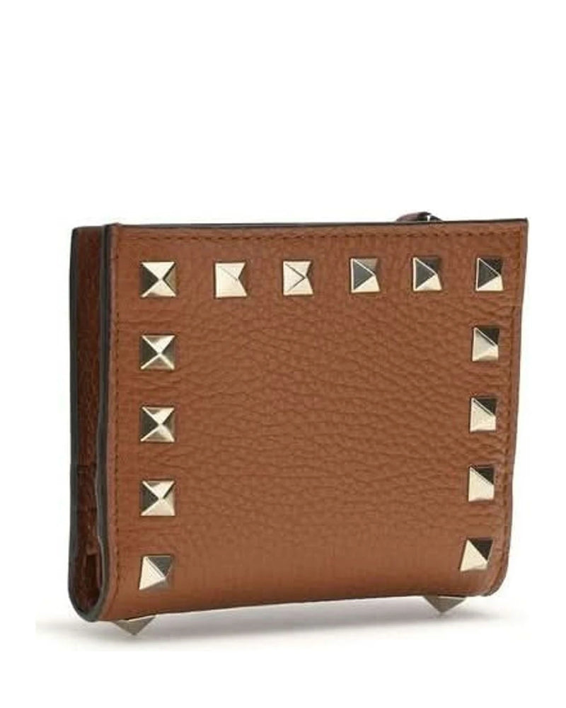 Valentino Garavani Brown Lamb Ovis Aries Wallet 