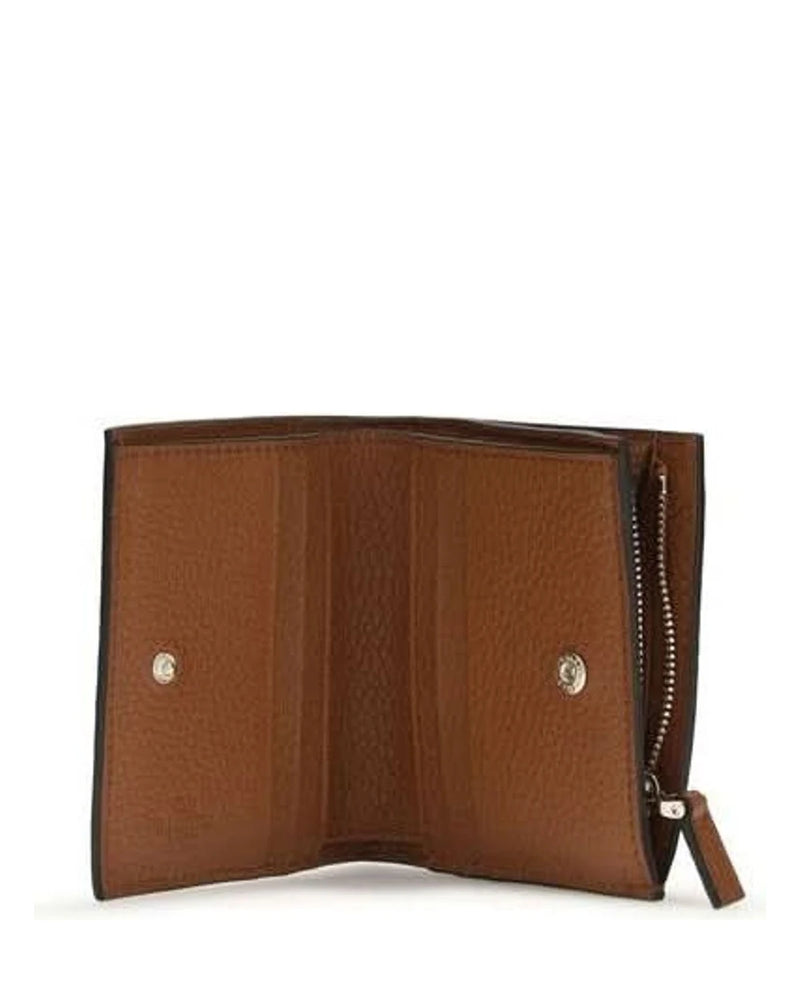 Valentino Garavani Brown Lamb Ovis Aries Wallet 