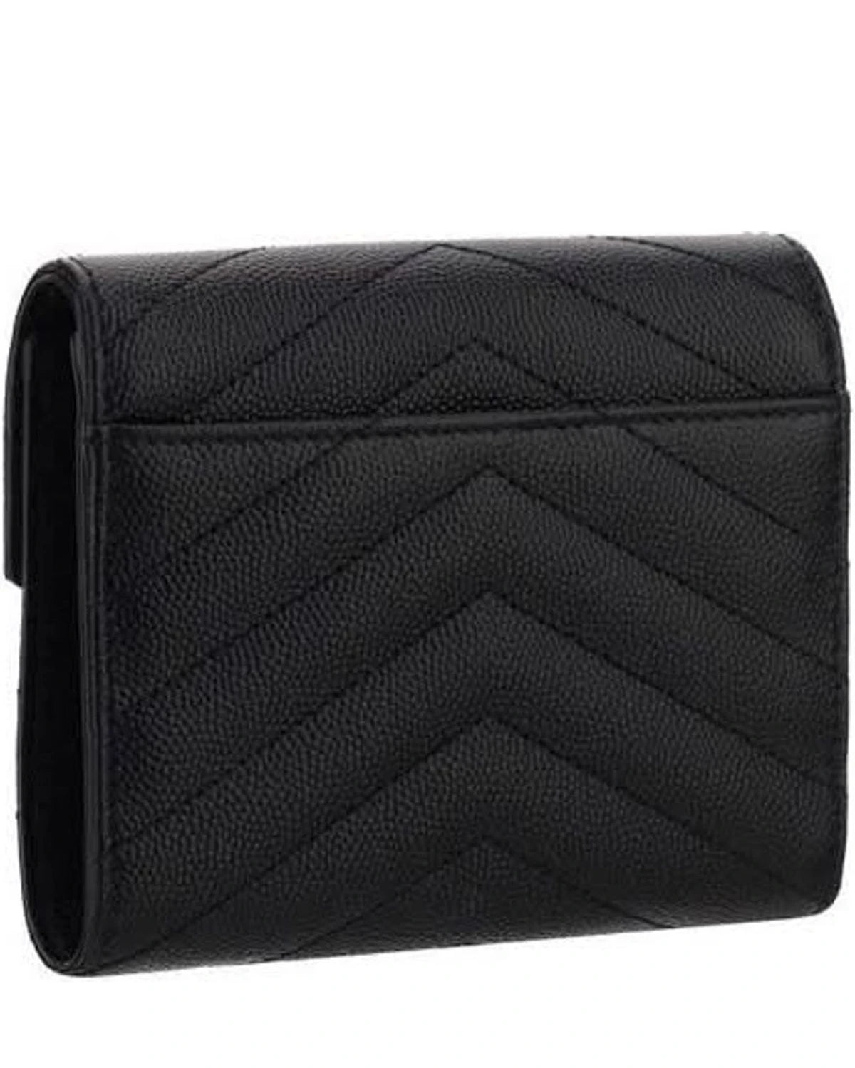 Saint Laurent Black Calf Leather Bos Taurus Wallet 