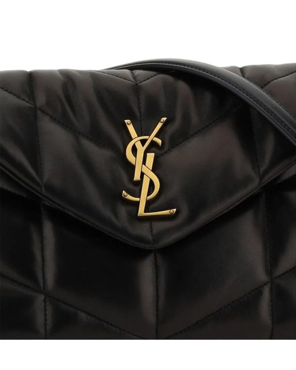 Saint Laurent Black Lamb Ovis Aries Shoulder Bag 
