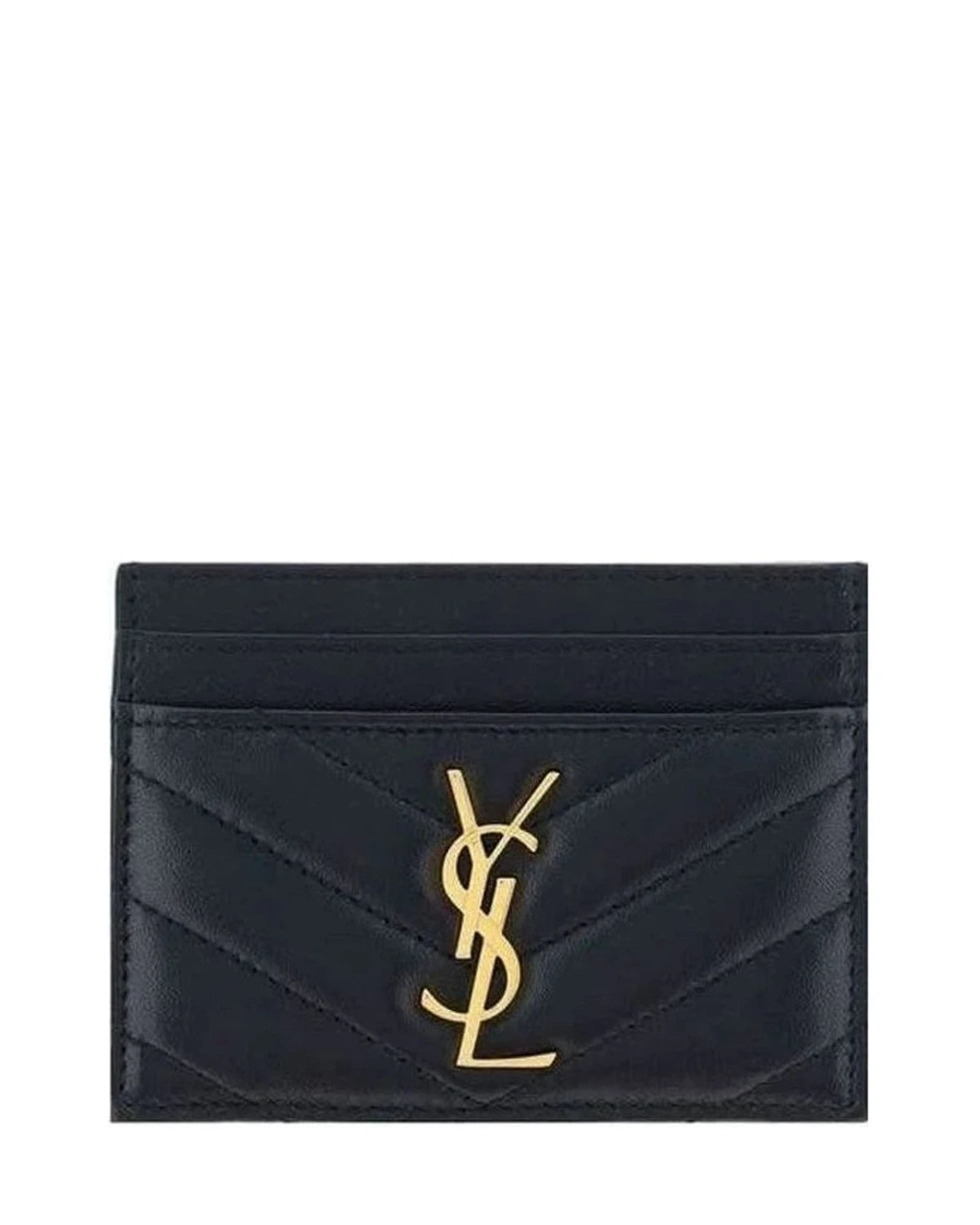 Saint Laurent Black Lamb Ovis Aries Wallet 