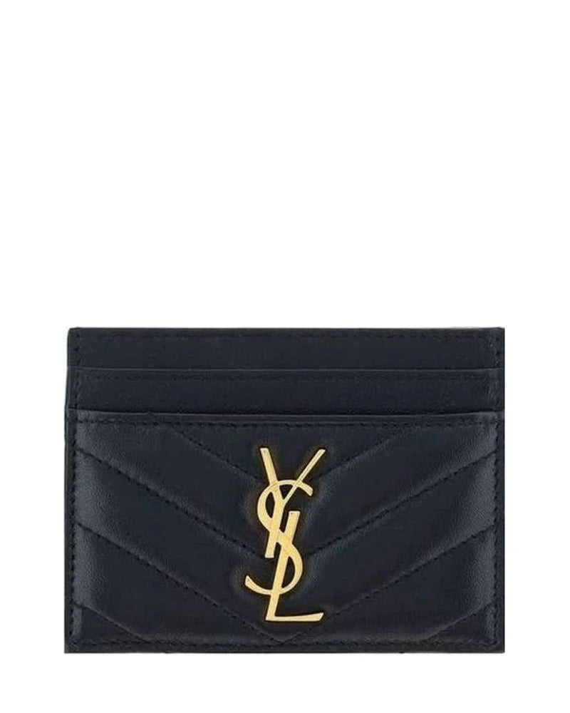 Saint Laurent Black Lamb Ovis Aries Wallet 