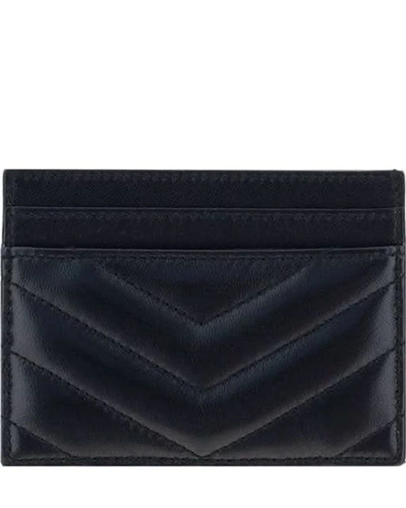 Saint Laurent Black Lamb Ovis Aries Wallet 