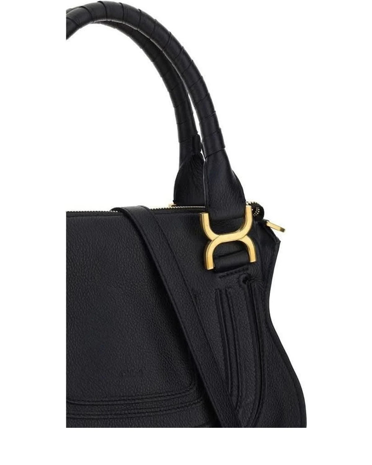 Chloé Black Calf Leather Bos Taurus Shoulder Bag 