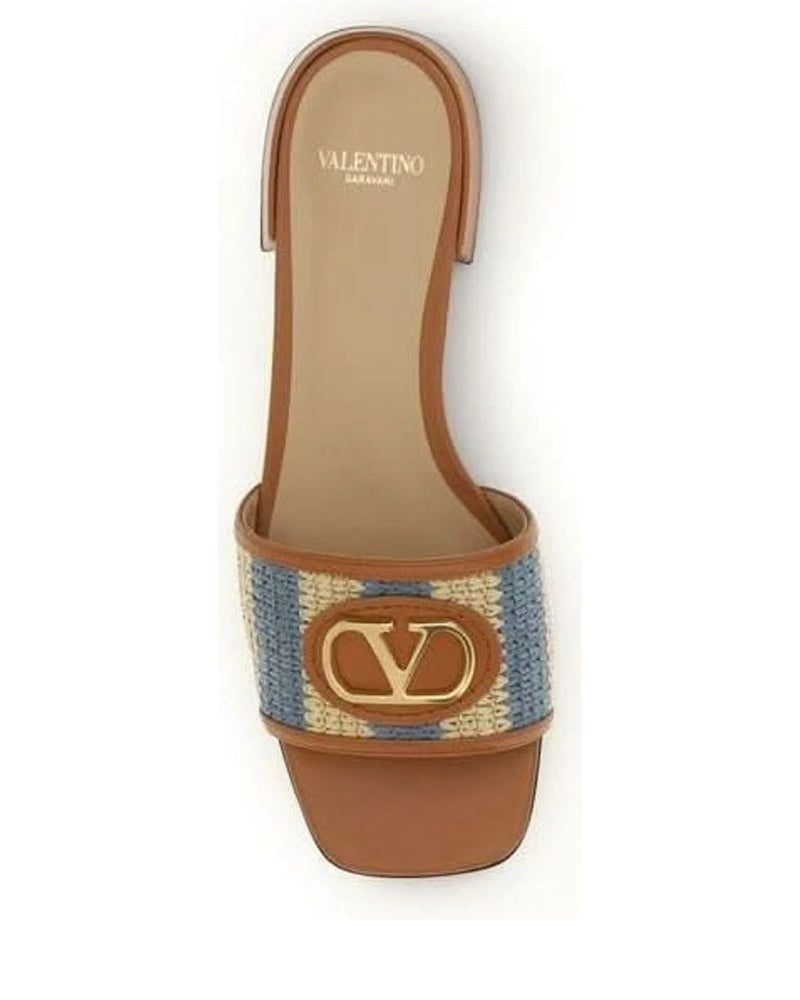 Valentino Garavani Multicolor Leather Calf Bos Taurus Sandals 