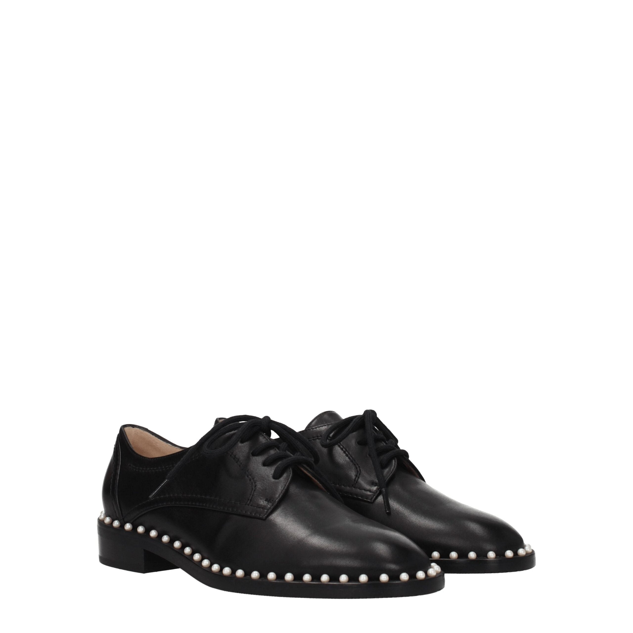 Stuart Weitzman Black Leather Oxfords and Derbies Glam Steals