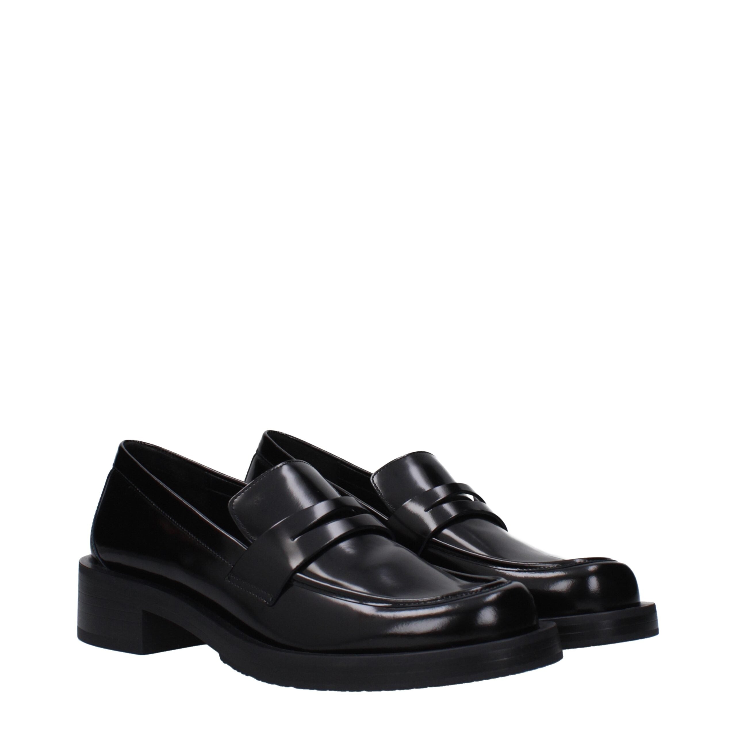 Stuart Weitzman Black Leather Slip On Loafers Glam Steals