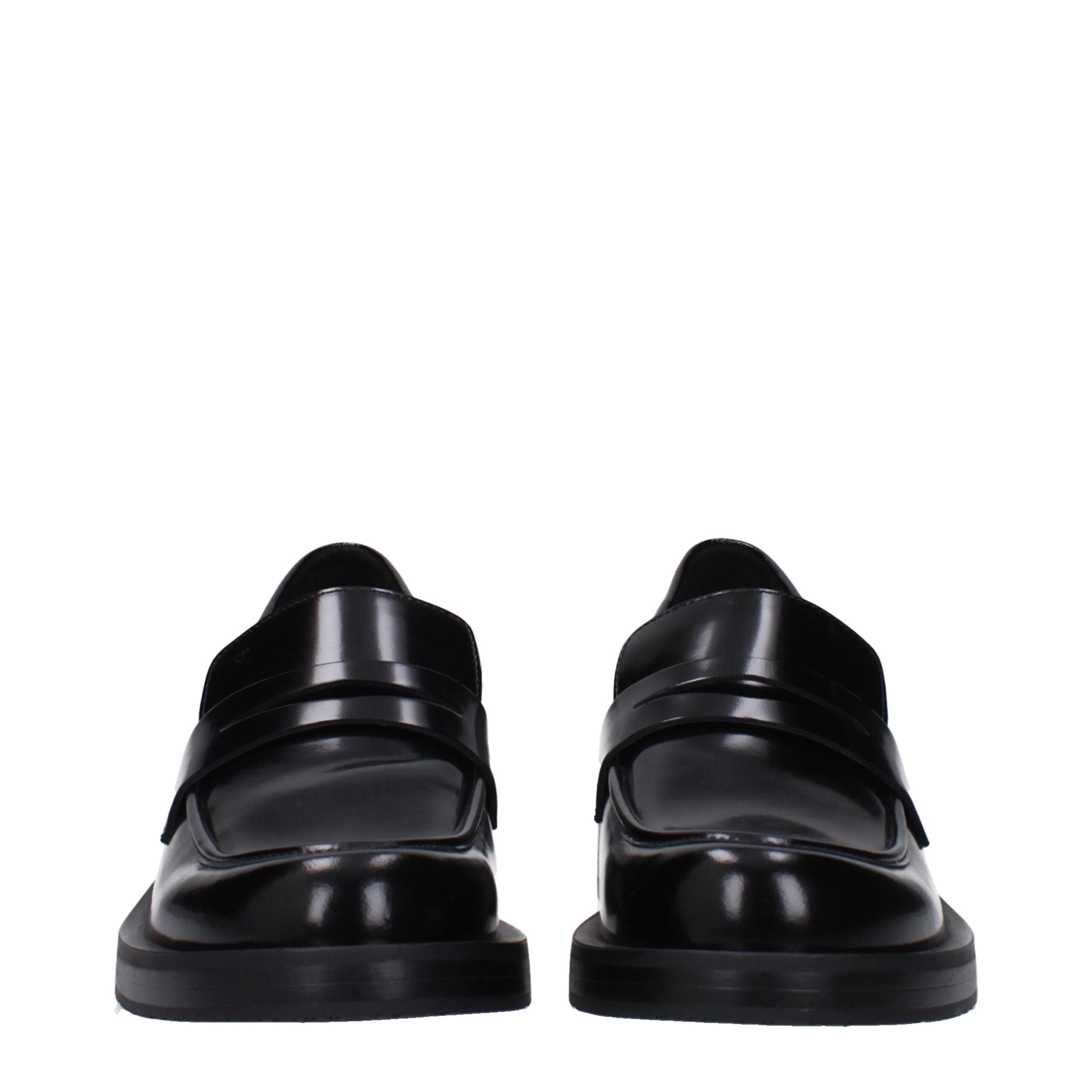 Stuart Weitzman Black Leather Slip On Loafers Glam Steals