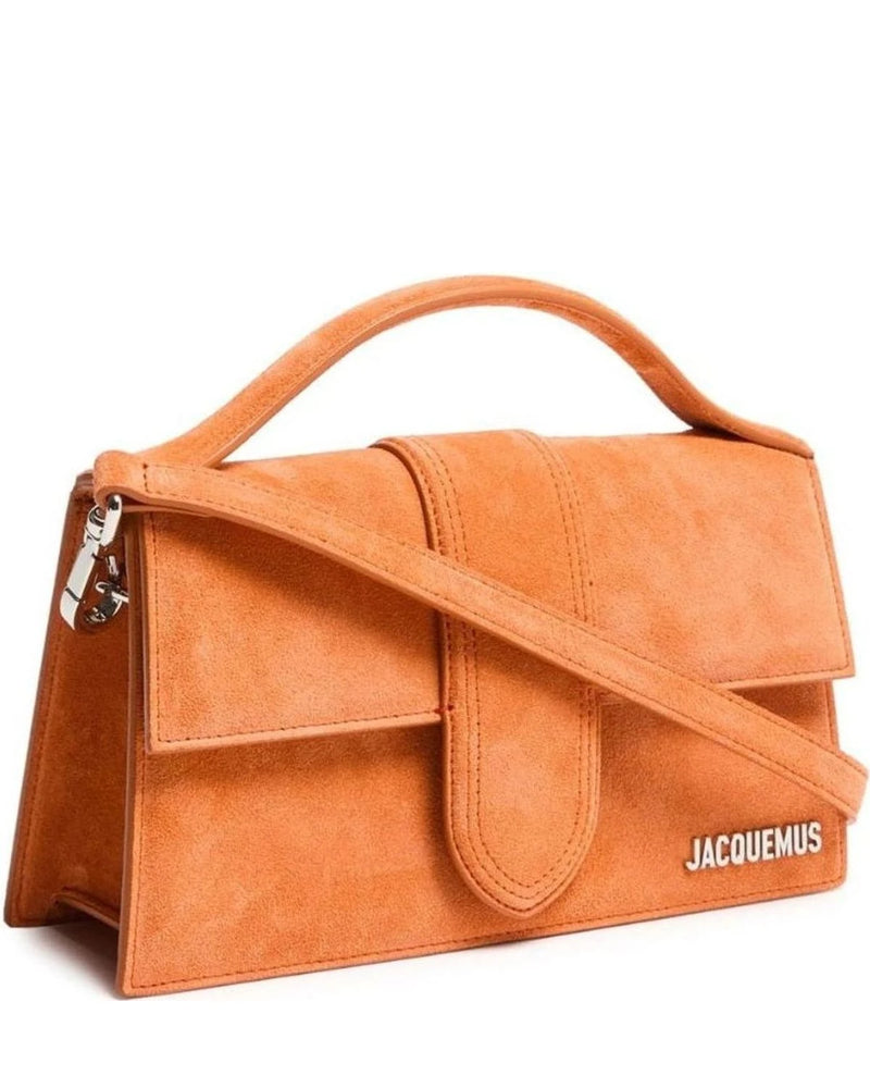 Jacquemus Leather Terracotta Le Grand Bambino Handbag 