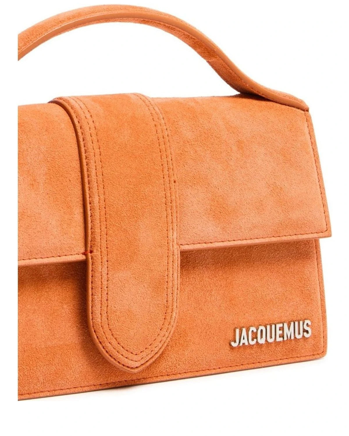 Jacquemus Leather Terracotta Le Grand Bambino Handbag 