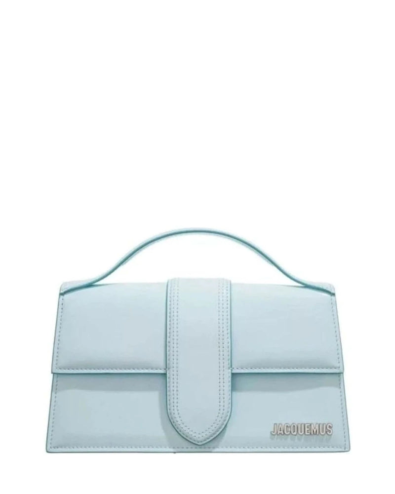 Jacquemus Blue Leather Pale Le Grand Bambino Handbag 
