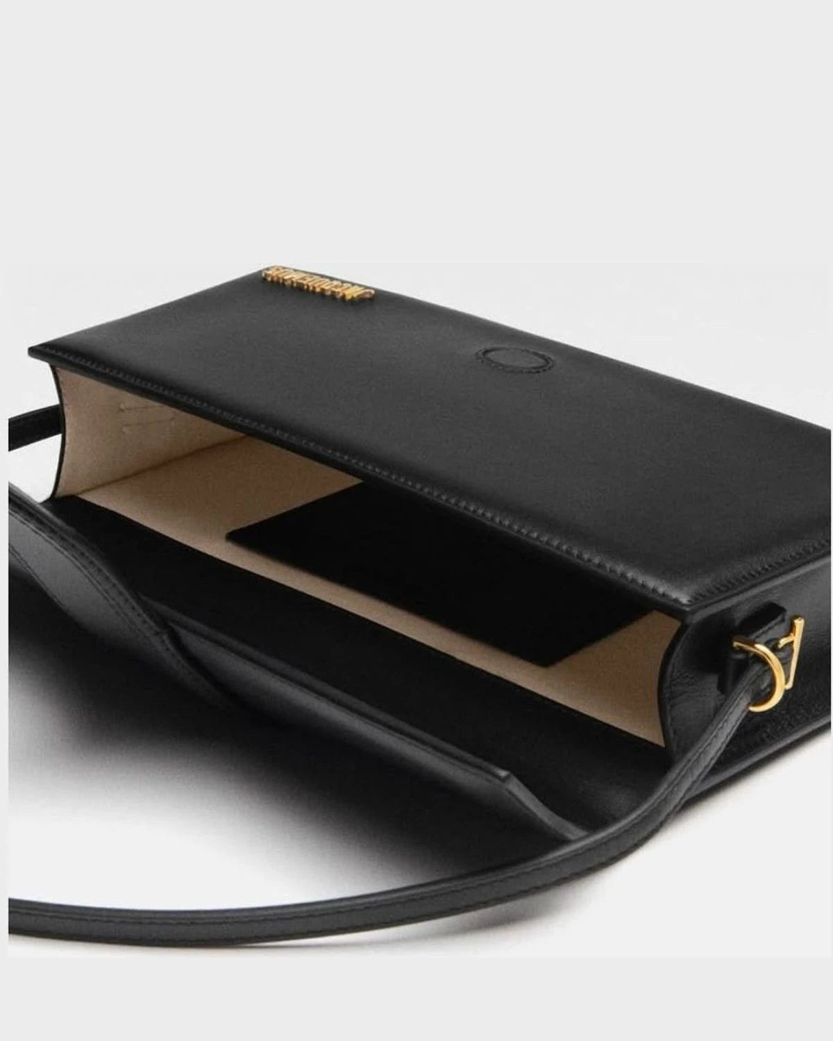 Jacquemus Black Leather Le Bambino Long 