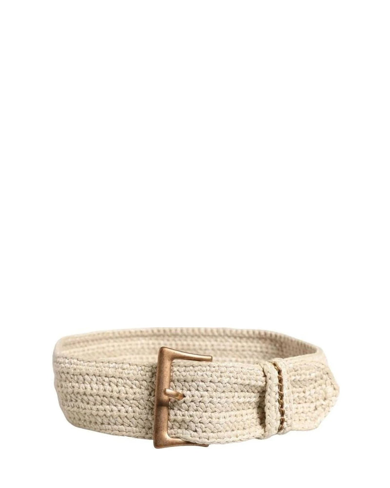 Ermanno Scervino Belts in beige, Cotton Nylon — view 2