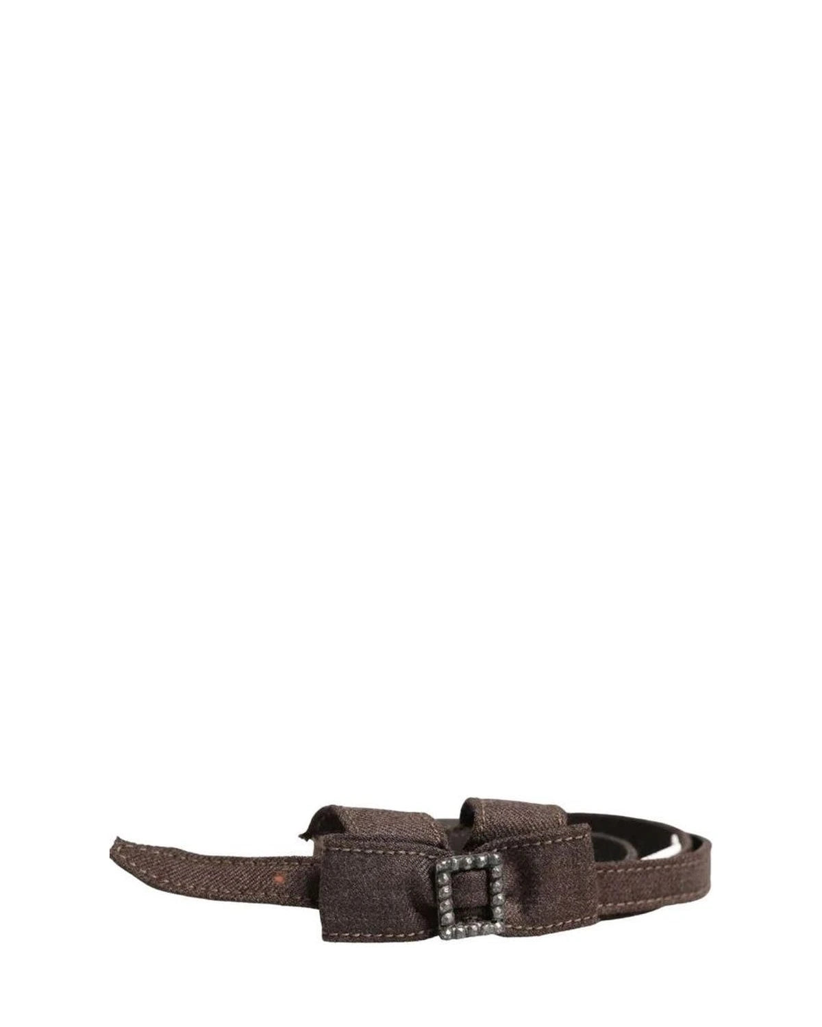 Ermanno Scervino Belts in brown, Wool Nylon
