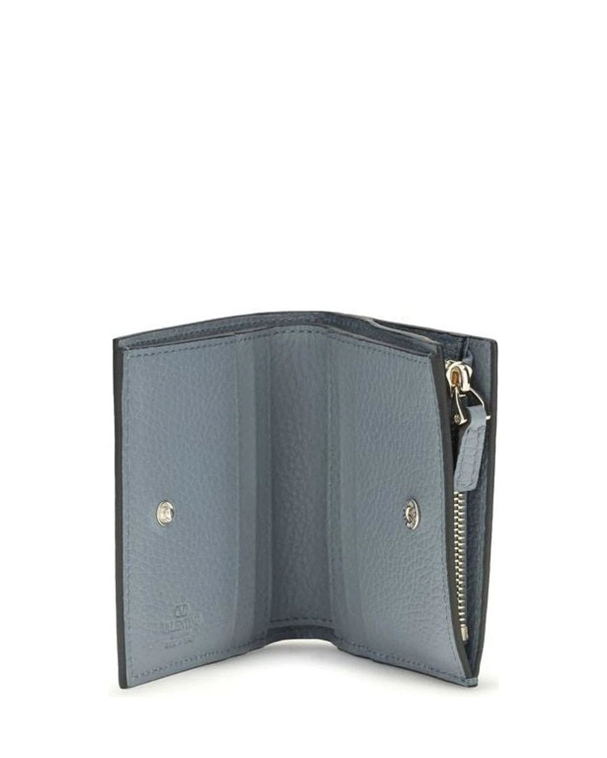 Valentino Garavani Blue Lamb Ovis Aries Wallet 