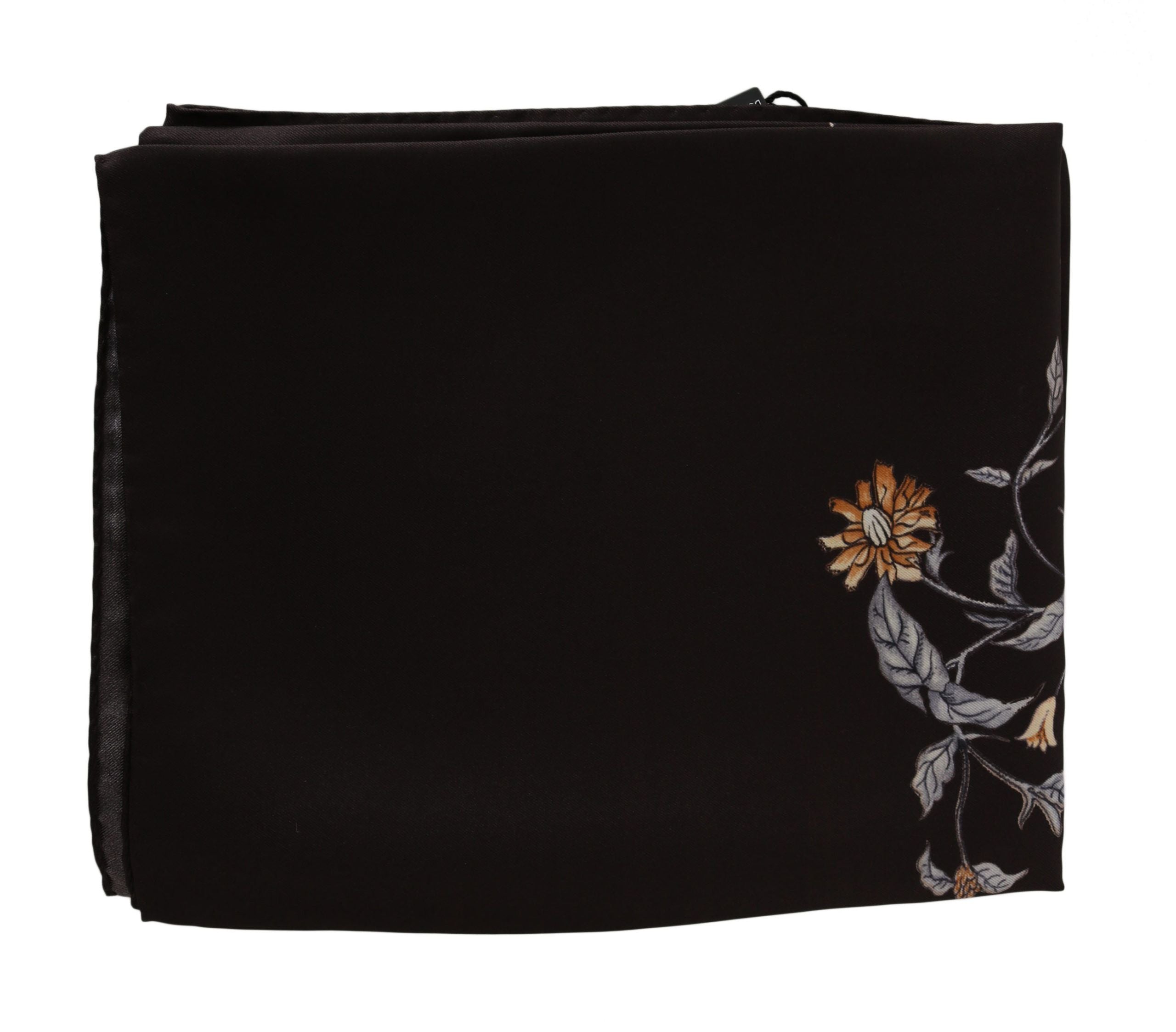 Dolce & Gabbana Elegant Silk Scarf Wrap In Brown Luxe